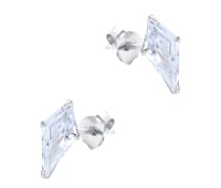 Beautiful CZ Crystal Silver Stud Earring STS-6292